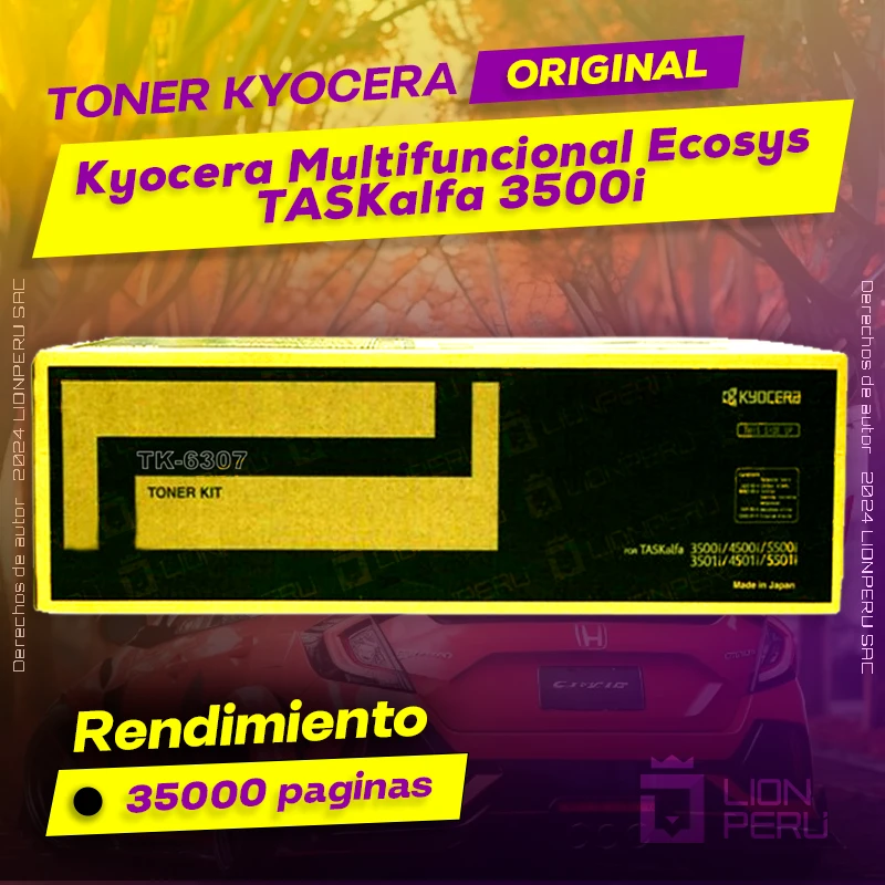 Toner Kyocera 3500i Multifuncional Ecosys TASKalfa Original