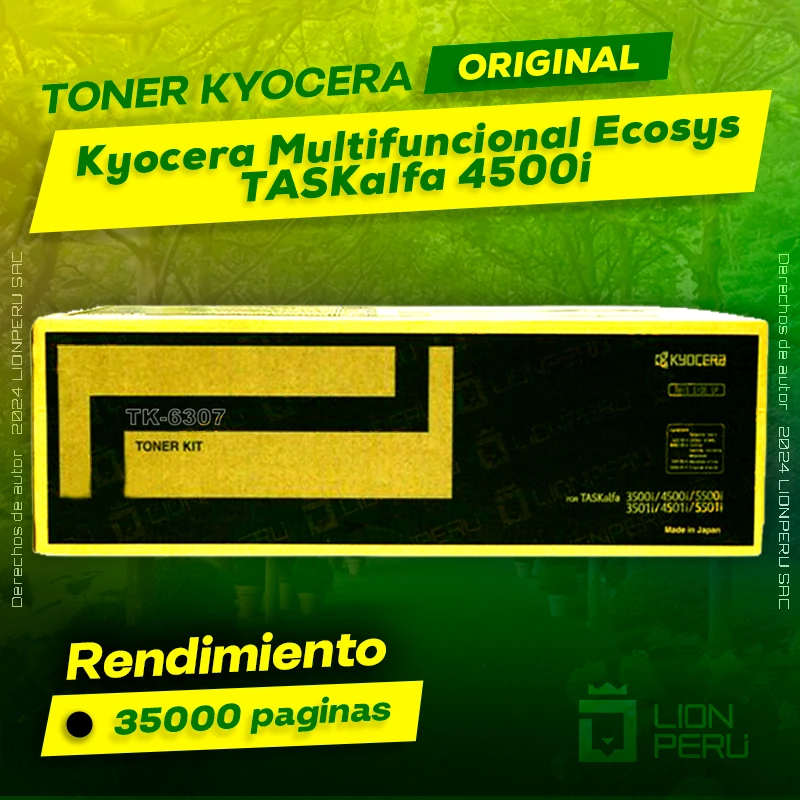 Kyocera 4500i Toner Multifuncional Ecosys TASKalfa Original