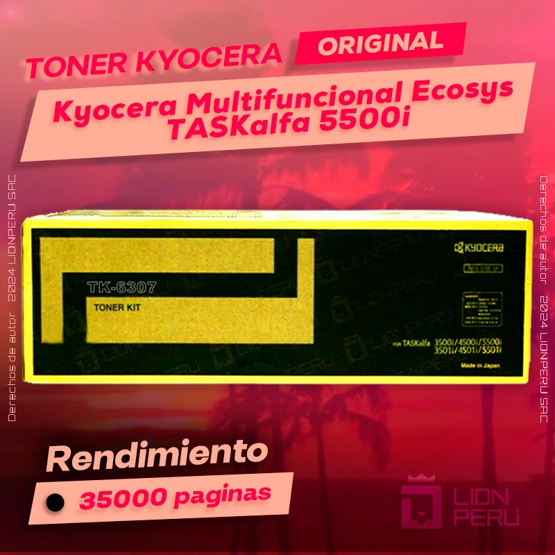 Toner Kyocera 5500i Multifuncional Ecosys TASKalfa Original