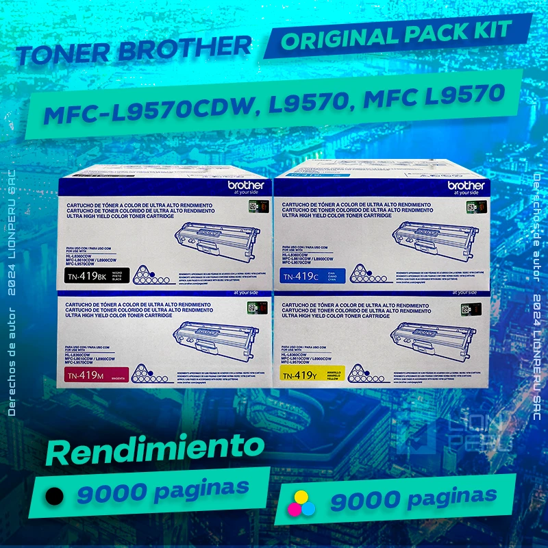 Toner Brother MFC-L9570CDW, L9570, MFC L9570 Cartucho Original negro, ofrece un rendimiento de Calidad a un super Precio, consigue el tuyo… ¡¡YA!!