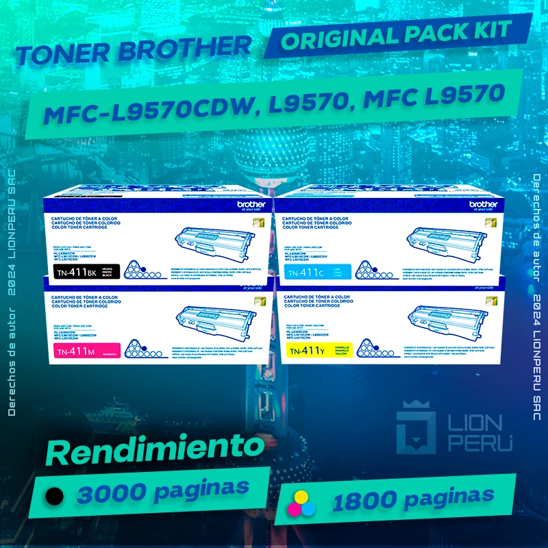 Toner Brother MFC-L9570CDW, L9570, MFC L9570 Cartucho Original negro, ofrece un rendimiento de Calidad a un super Precio, consigue el tuyo… ¡¡YA!!