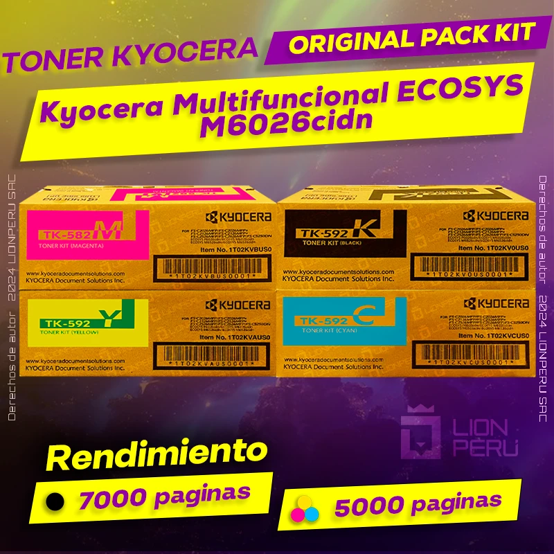 Toner Kyocera M6026cidn Multifuncional ECOSYS Cartucho Original