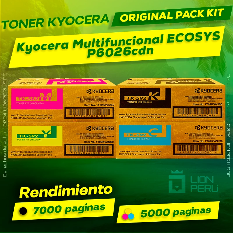 Toner Kyocera P6026cdn Multifuncional ECOSYS Cartucho Original