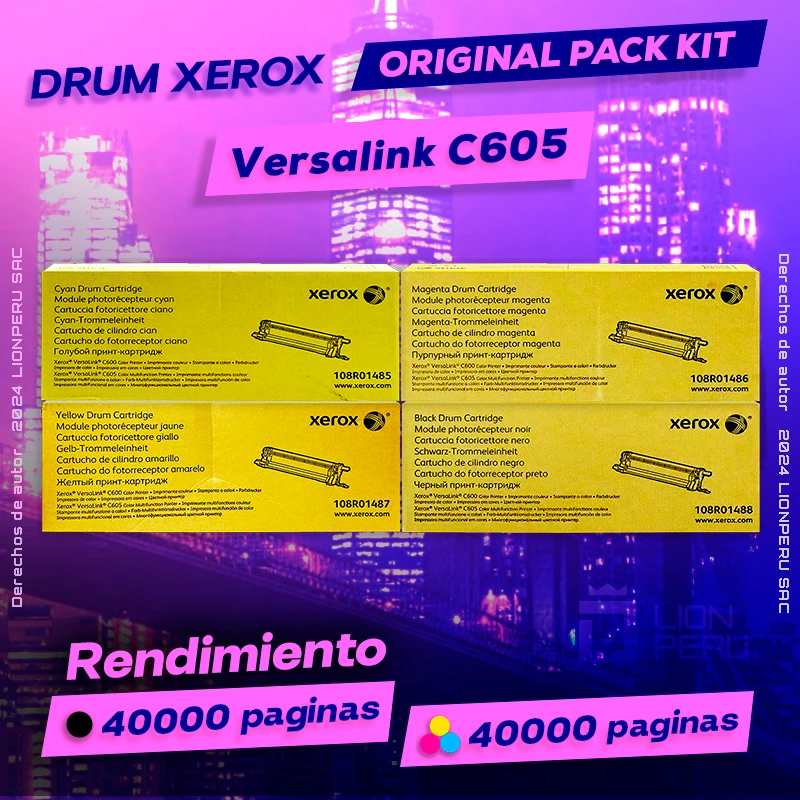Drum Xerox C605 Versalink Tambor Cartridge CMYK Original, ofrece un rendimiento de Calidad a un super Precio, ingresa y consigue el tuyo… ¡¡YA!!