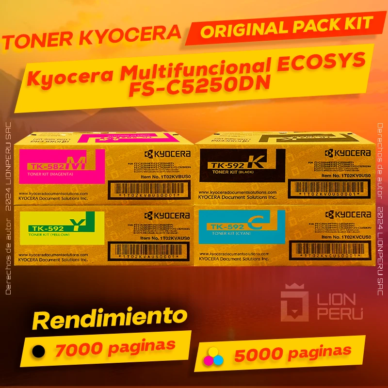 Toner Kyocera FS-C5250DN ECOSYS Multifuncional Cartucho Original