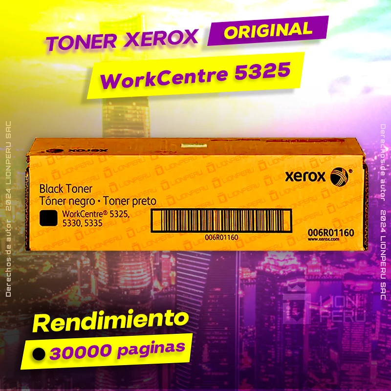 Toner Xerox 5325 WorkCentre Laser Original Cartucho Negro, ofrece un rendimiento de Calidad a un super Precio, consigue el tuyo… ¡¡YA!!