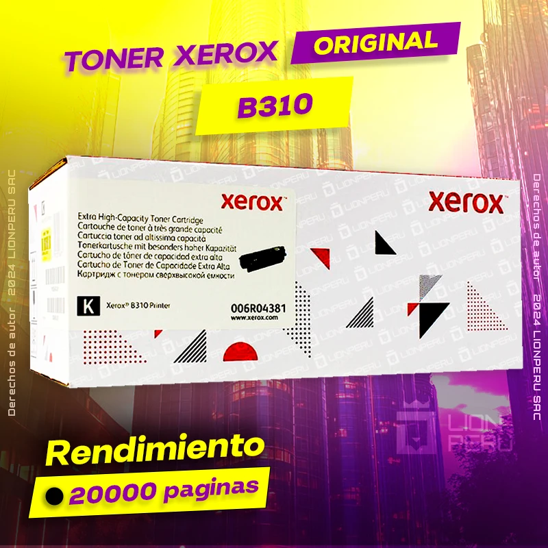 Toner Xerox B310 Laser Original Cartridge Negro, ofrece un rendimiento de Calidad a un super Precio, ingresa y consigue el tuyo… ¡¡YA!!