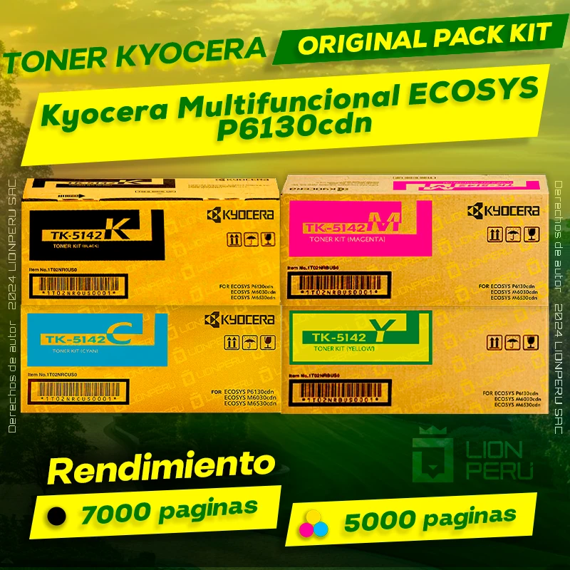 Toner Kyocera P6130cdn Multifuncional ECOSYS Original