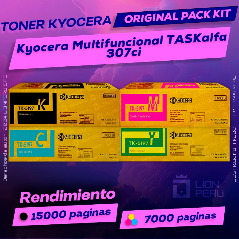 Toner Kyocera 307ci TASKalfa Multifuncional Cartucho Original