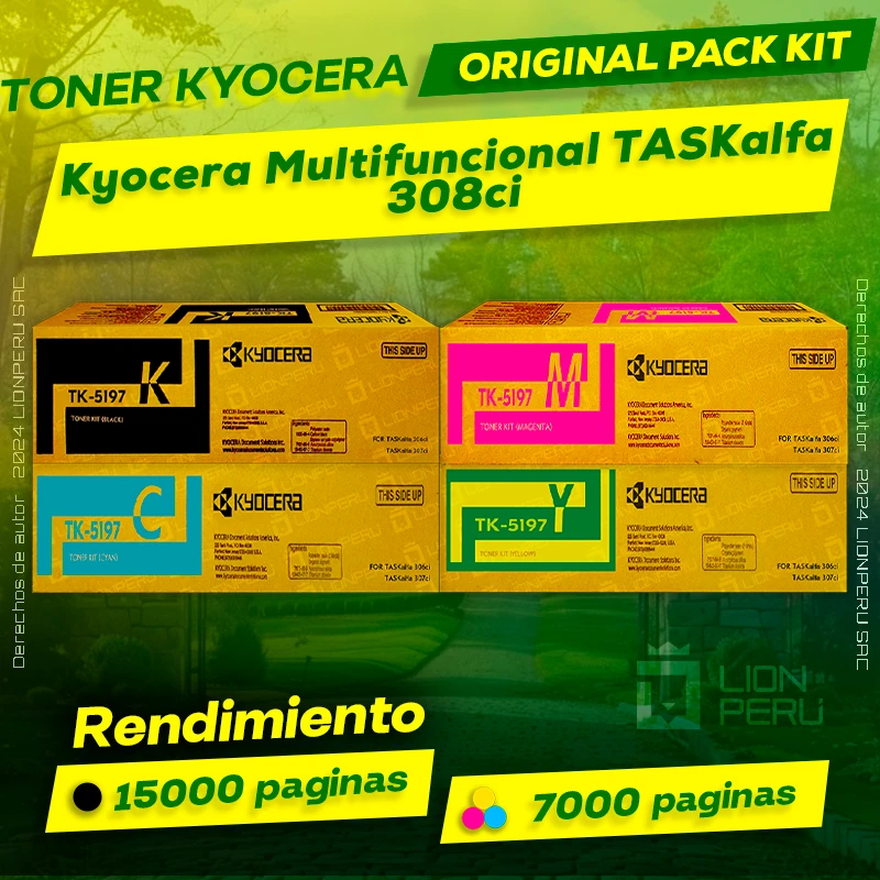 Toner Kyocera 308ci TASKalfa Multifuncional Cartucho Original