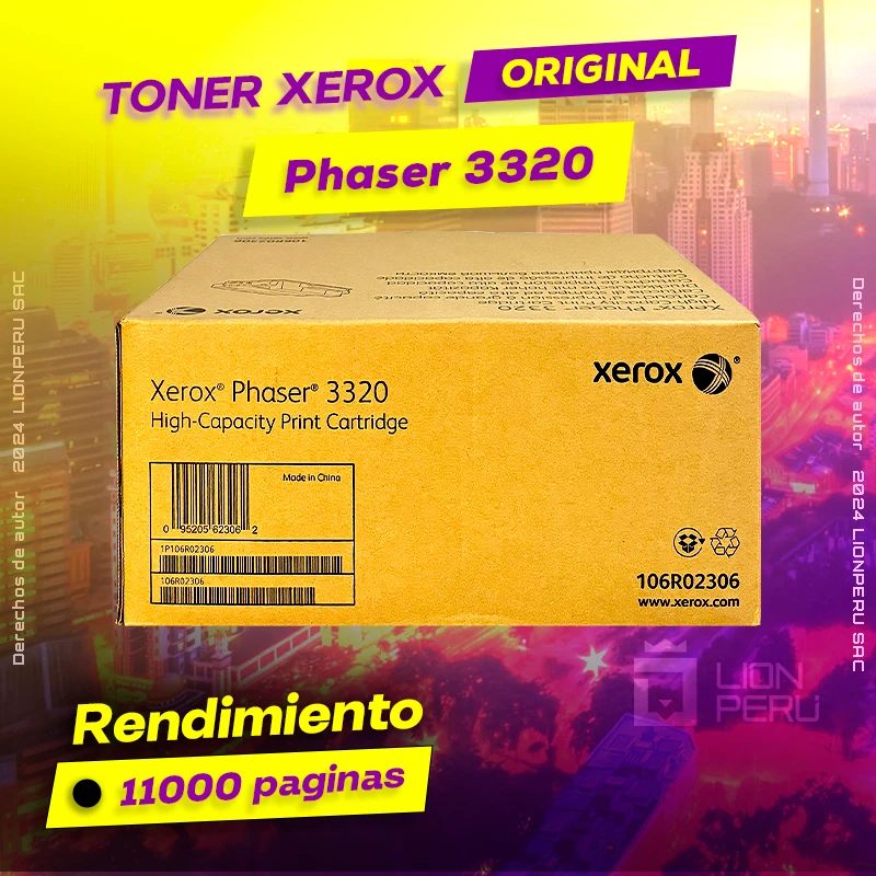 Toner Xerox 3320 Phaser Laser Original Cartucho Negro, ofrece un rendimiento de Calidad a un super Precio, ingresa y consigue el tuyo… ¡¡YA!!