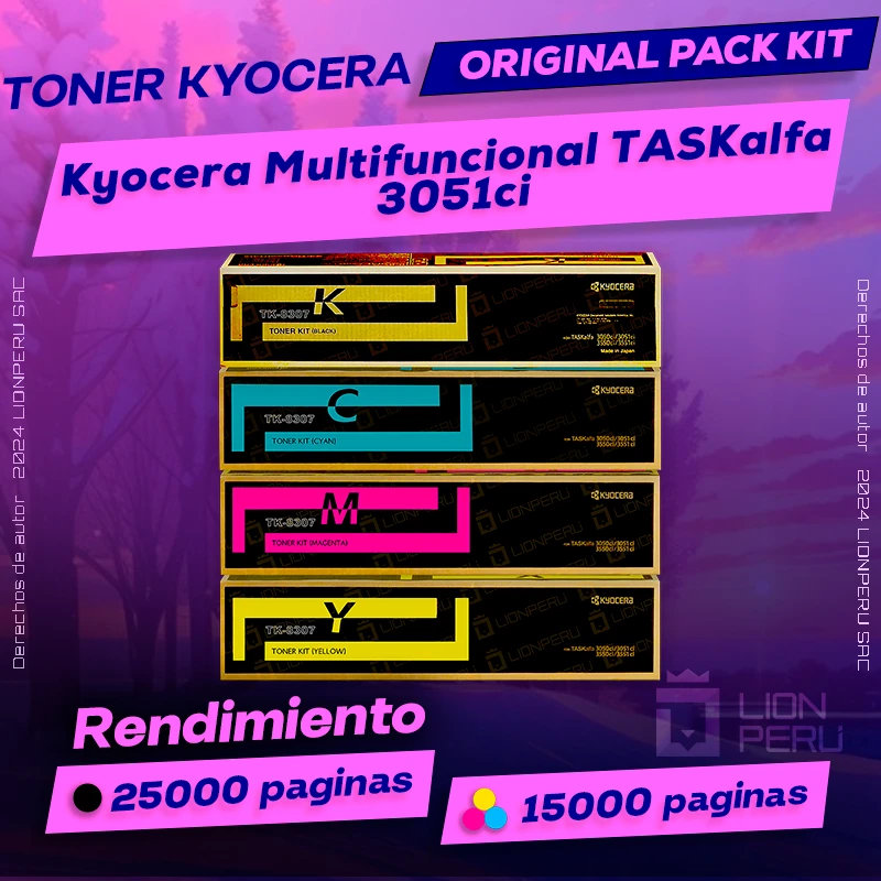 Toner Kyocera TASKalfa 3051ci Multifuncional Original