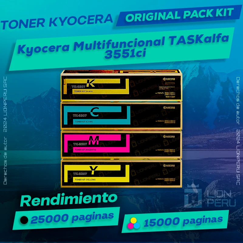 Toner Kyocera 3551ci TASKalfa Multifuncional Original