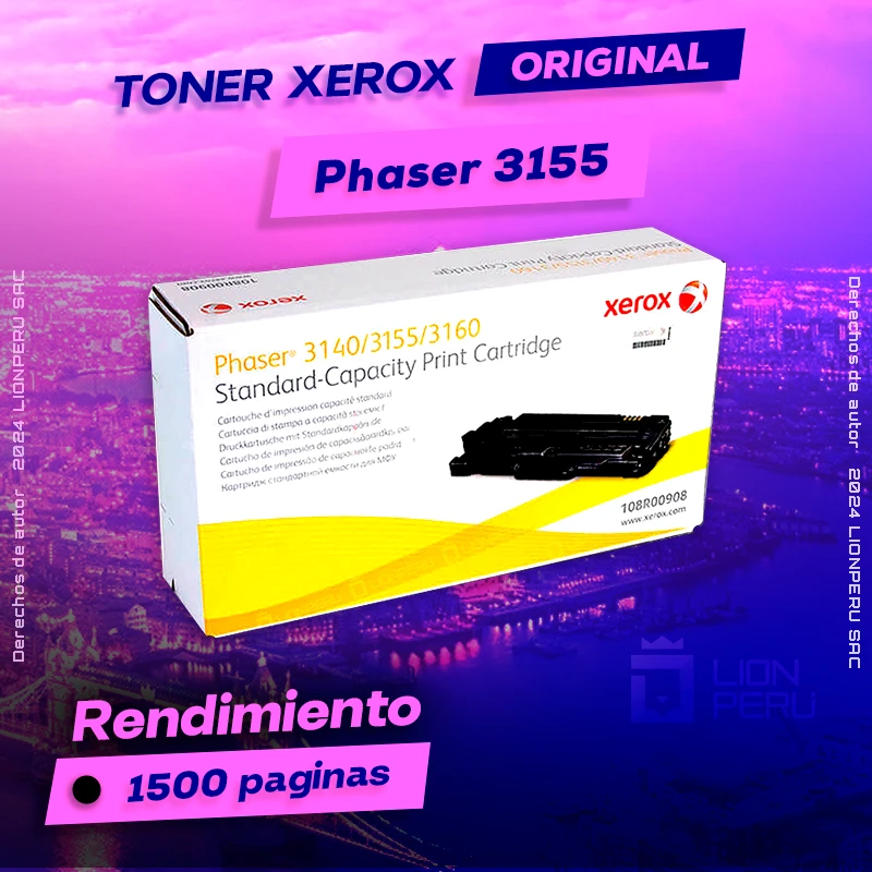 Toner Xerox 3155 Phaser Laser Cartridge Original negro, ofrece un rendimiento de Calidad a un super Precio, ingresa y consigue el tuyo… ¡¡YA!!