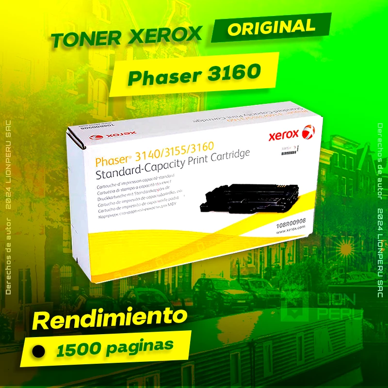 Toner Xerox 3160 Phaser Laser Cartucho Original negro, ofrece un rendimiento de Calidad a un super Precio, ingresa y consigue el tuyo… ¡¡YA!!