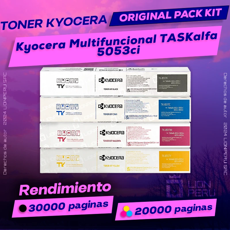 Toner Kyocera 5053ci Multifuncional TASKalfa Cartucho Original