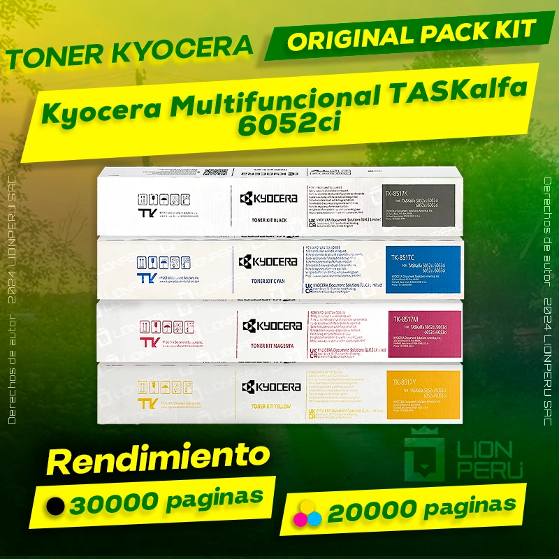 Toner Kyocera 6052ci Multifuncional TASKalfa Cartucho Original