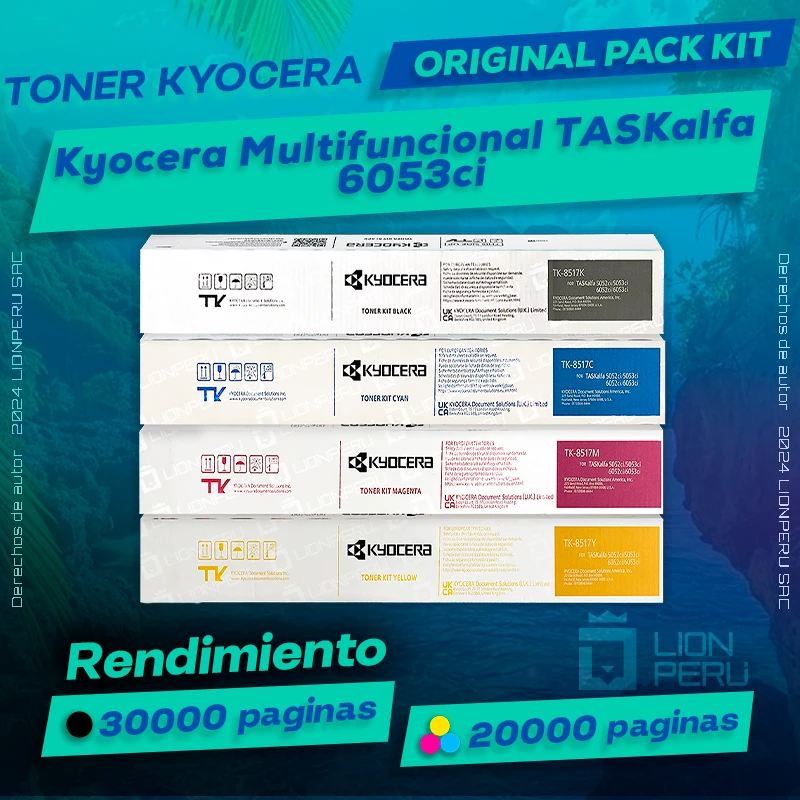 Toner Kyocera 6053ci Multifuncional TASKalfa Cartucho Original