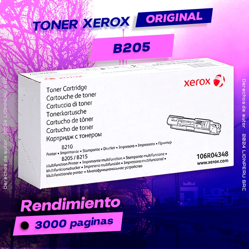Toner Xerox B205 Laser Cartucho Original negro, ofrece un rendimiento de Calidad a un super Precio, ingresa y consigue el tuyo… ¡¡YA!!