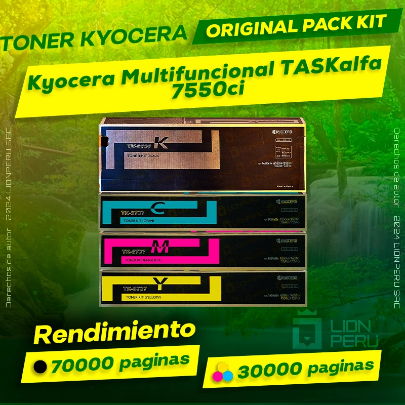Toner Kyocera 7550ci Multifuncional TASKalfa Cartucho Original