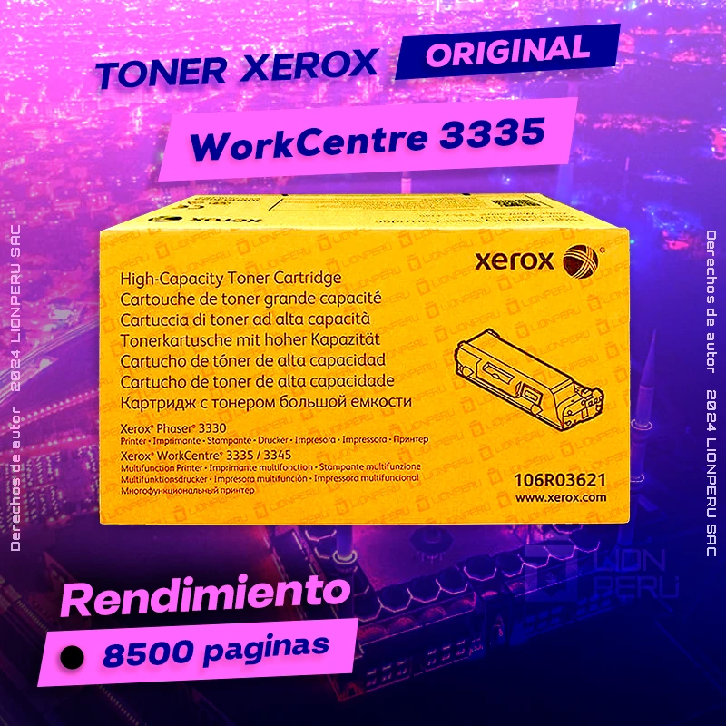 Toner Xerox 3335 WorkCentre Laser Cartridge Original negro, ofrece un rendimiento de Calidad a un super Precio, ingresa y consigue el tuyo… ¡¡YA!!