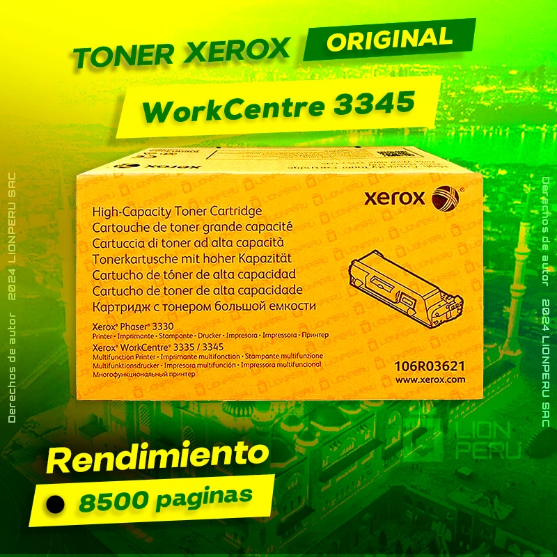 Toner Xerox 3345 WorkCentre Laser Cartridge Original negro, ofrece un rendimiento de Calidad a un super Precio, ingresa y consigue el tuyo… ¡¡YA!!