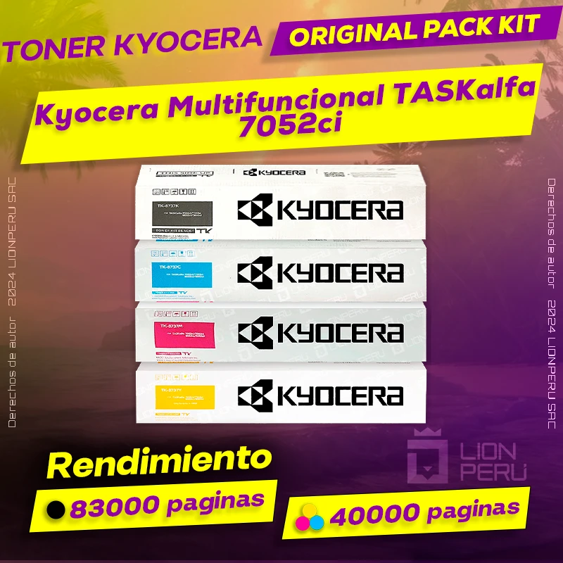 Toner Kyocera 7052ci Multifuncional TASKalfa Cartucho Original