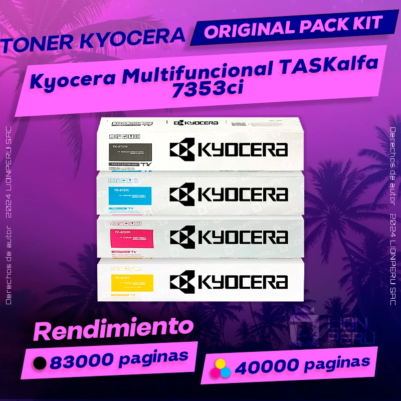 Toner Kyocera 7353ci Multifuncional TASKalfa Cartucho Original