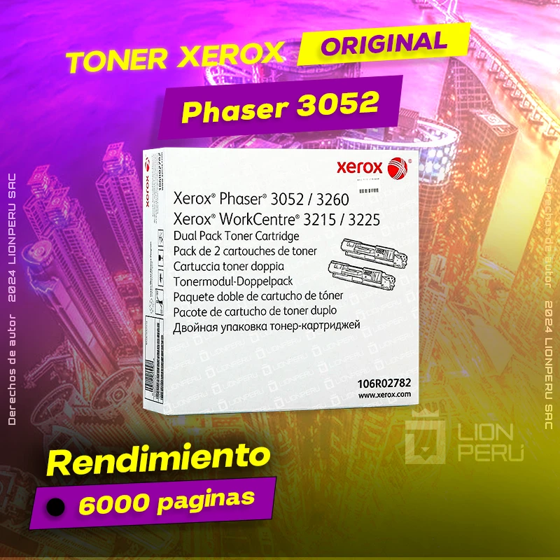 Toner Xerox 3052 Phaser Laser Cartridge Original Negro, ofrece un rendimiento de Calidad a un super Precio, ingresa y consigue el tuyo… ¡¡YA!!