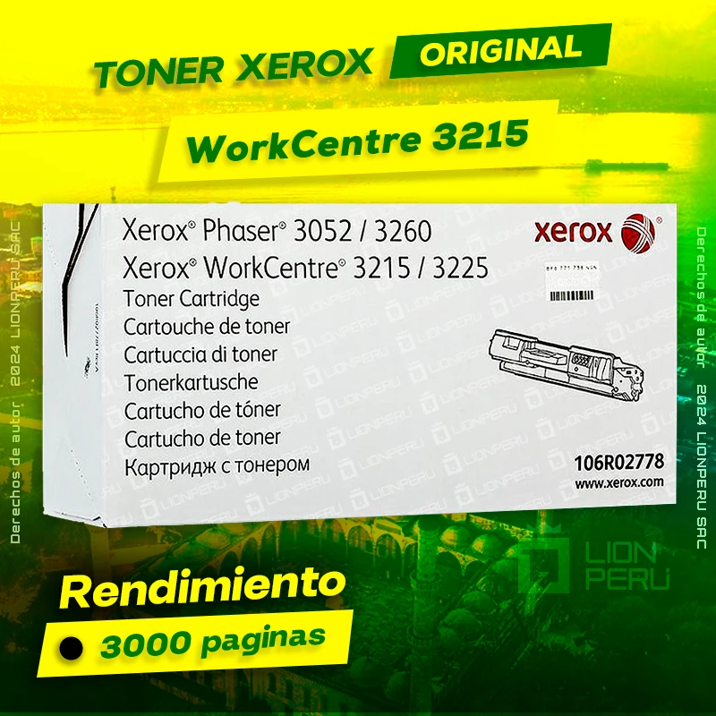 Toner Xerox 3215 WorkCentre Laser Cartridge Original, ofrece un rendimiento de Calidad a un super Precio, ingresa y consigue el tuyo… ¡¡YA!!