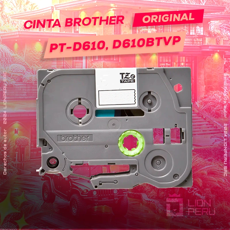 Cinta Brother PT-D610, D610BTVP Cartridge P-Touch Rotuladora, ofrece un rendimiento de Calidad a un super Precio, ingresa y consigue el tuyo… ¡¡YA!!