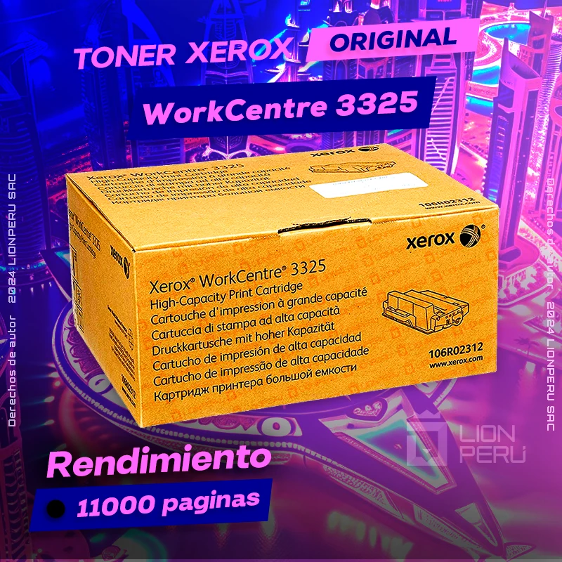 Toner Xerox WorkCentre 3325 Laser Original Cartucho Negro, ofrece un rendimiento de Calidad a un super Precio, ingresa y consigue el tuyo… ¡¡YA!!