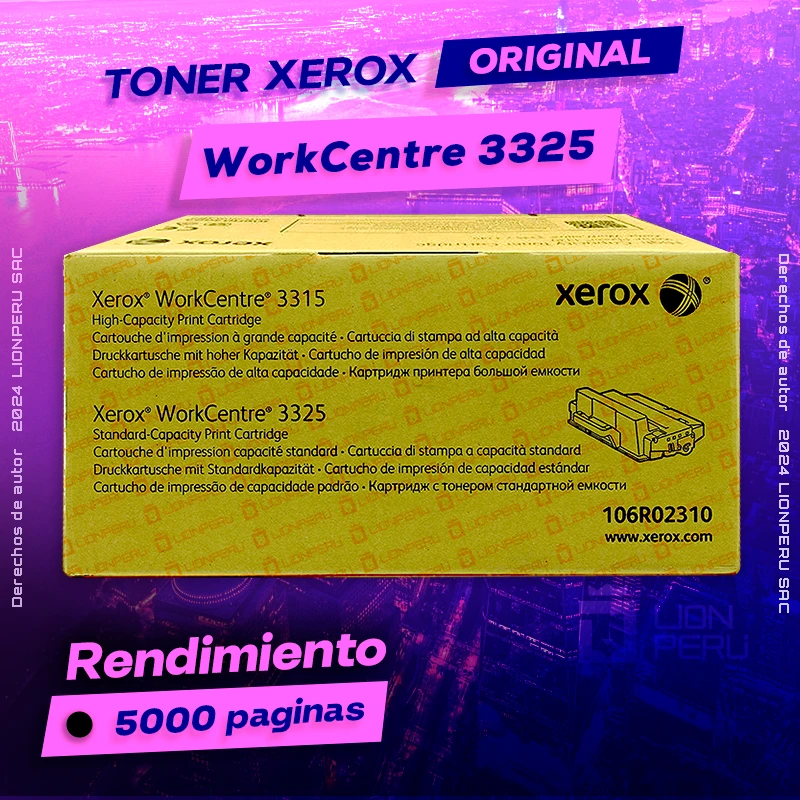 Toner Xerox WorkCentre 3325 Laser Original Cartucho Negro, ofrece un rendimiento de Calidad a un super Precio, ingresa y consigue el tuyo… ¡¡YA!!