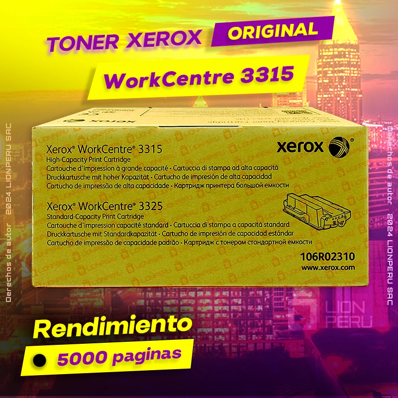 Toner Xerox WorkCentre 3315 Laser Original Cartucho Negro, ofrece un rendimiento de Calidad a un super Precio, ingresa y consigue el tuyo… ¡¡YA!!