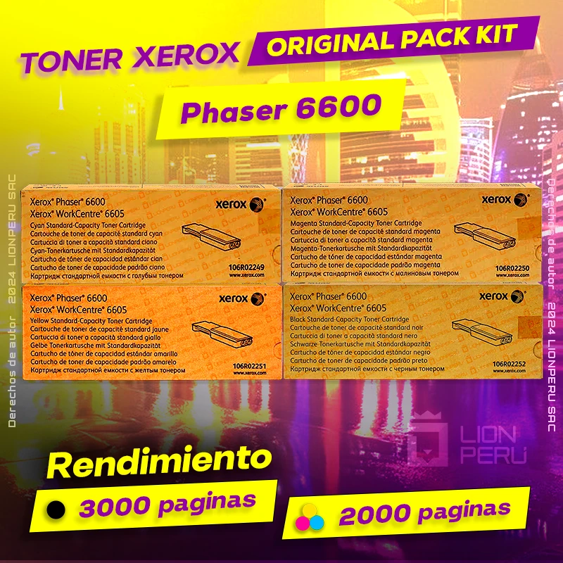 Toner Xerox 6600 Phaser CMYK Cartucho Original Negro, ofrece un rendimiento de Calidad a un super Precio, ingresa y consigue el tuyo… ¡¡YA!!