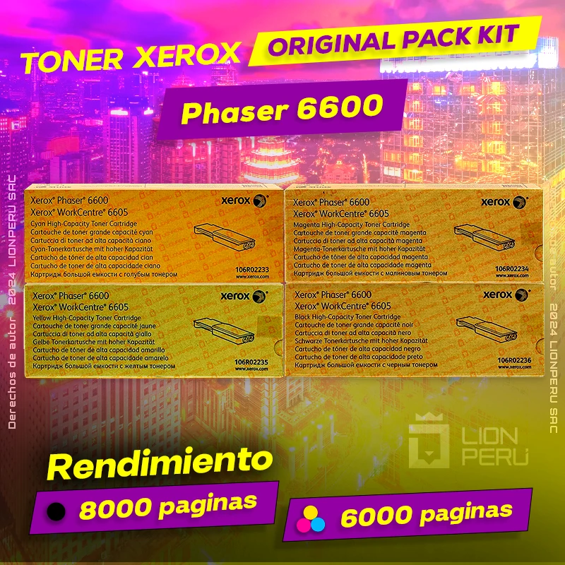 Toner Xerox 6600 Phaser CMYK Cartucho Original Negro, ofrece un rendimiento de Calidad a un super Precio, ingresa y consigue el tuyo… ¡¡YA!!