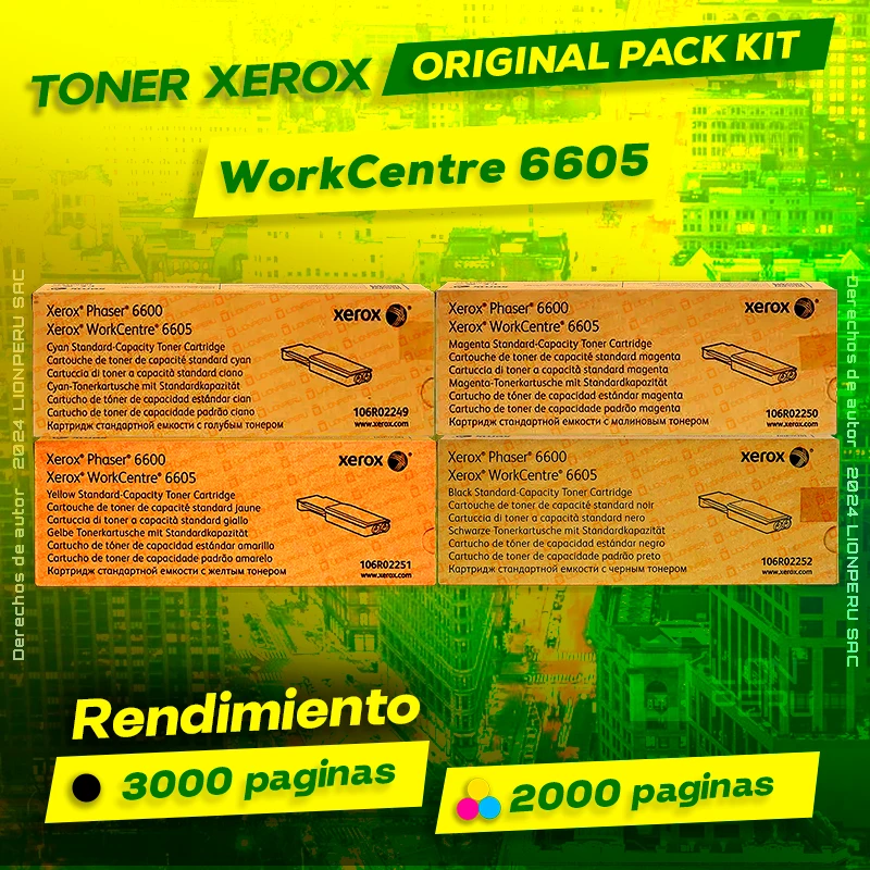 Toner Xerox 6605 workcentre CMYK Cartridge Original Negro, ofrece un rendimiento de Calidad a un super Precio, ingresa y consigue el tuyo… ¡¡YA!!
