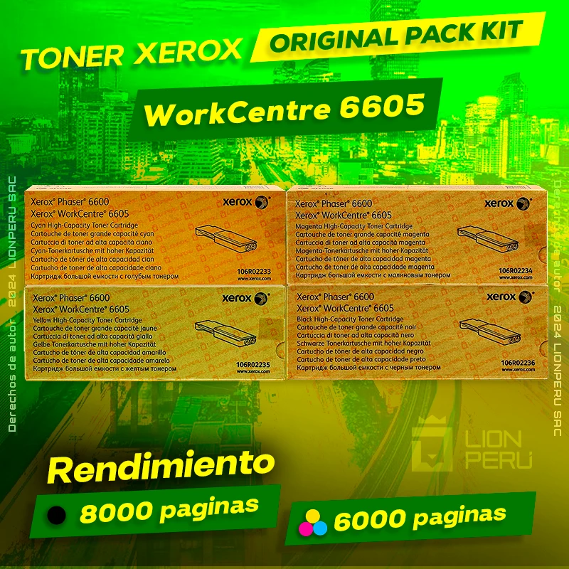 Toner Xerox 6605 workcentre CMYK Cartridge Original Negro, ofrece un rendimiento de Calidad a un super Precio, ingresa y consigue el tuyo… ¡¡YA!!