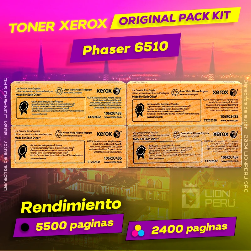 Toner Xerox 6510 Phaser CMYK Cartridge Original negro, ofrece un rendimiento de Calidad a un super Precio, ingresa y consigue el tuyo… ¡¡YA!!