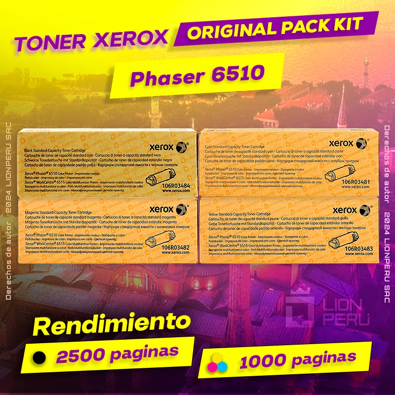 Toner Xerox 6510 Phaser CMYK Cartridge Original negro, ofrece un rendimiento de Calidad a un super Precio, ingresa y consigue el tuyo… ¡¡YA!!