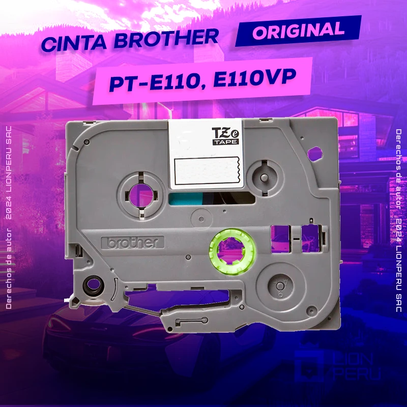 Cinta Brother PT-E110, E110VP Cartridge P-Touch Rotuladora, ofrece un rendimiento de Calidad a un super Precio, ingresa y consigue el tuyo… ¡¡YA!!