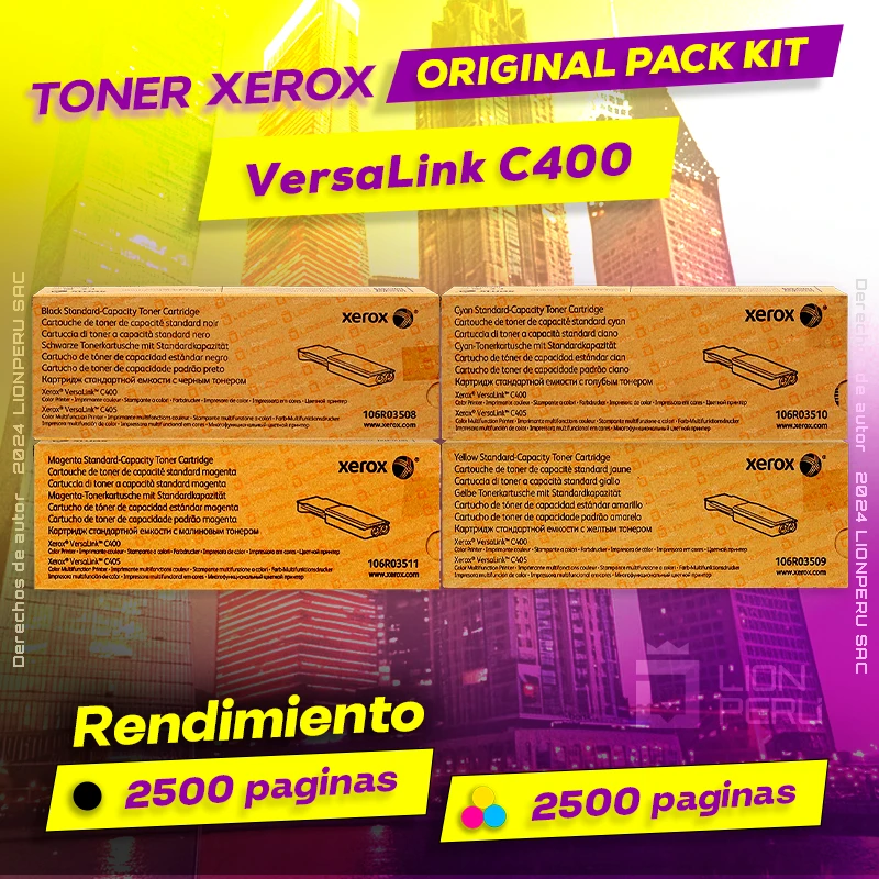 Toner Xerox C400 VersaLink CMYK Cartucho Original negro, ofrece un rendimiento de Calidad a un super Precio, ingresa y consigue el tuyo… ¡¡YA!!