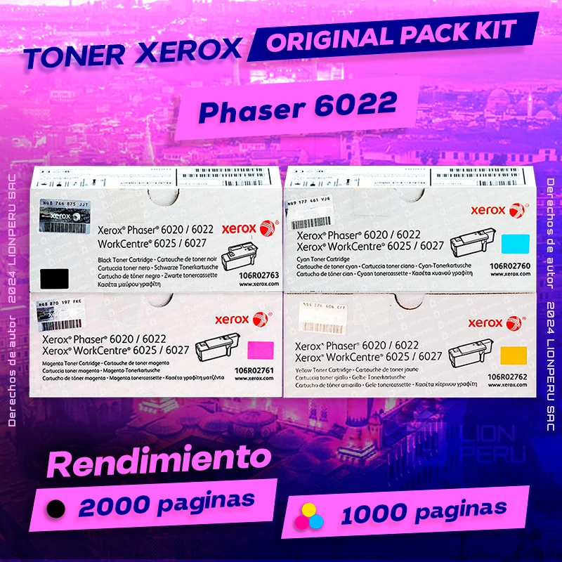 Toner Xerox 6022 Phaser CMYK Cartridge Original negro, ofrece un rendimiento de Calidad a un super Precio, ingresa y consigue el tuyo… ¡¡YA!!