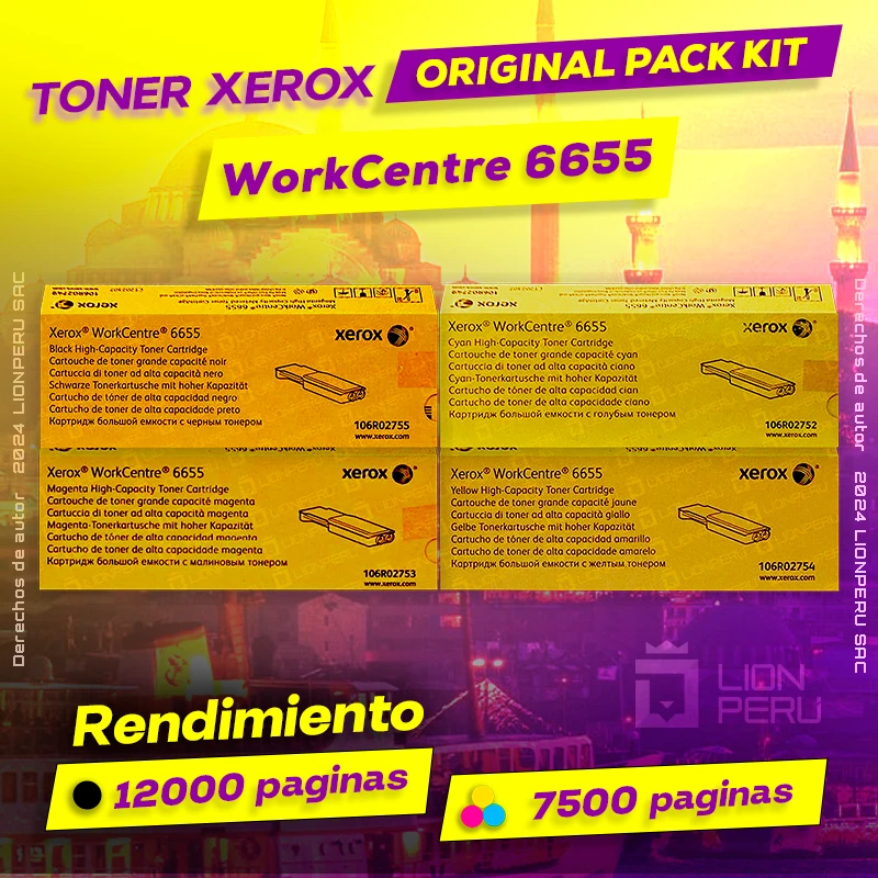 Toner Xerox 6655 WorkCentre CMYK Cartucho Original negro, ofrece un rendimiento de Calidad a un super Precio, ingresa y consigue el tuyo… ¡¡YA!!