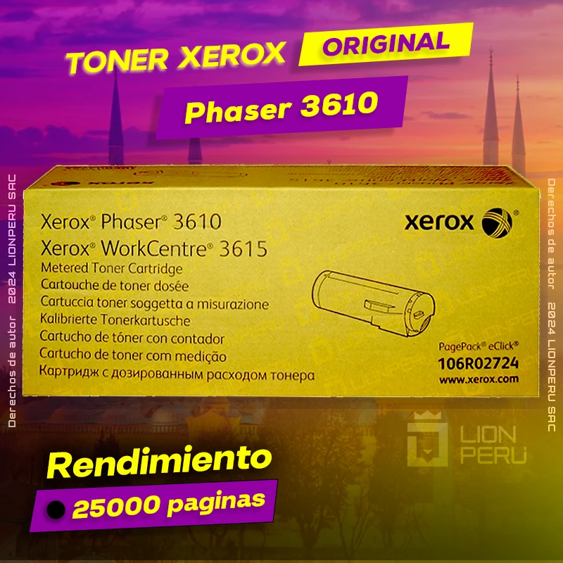 Toner Xerox 3610 Phaser CMYK Cartridge Original negro, ofrece un rendimiento de Calidad a un super Precio, ingresa y consigue el tuyo… ¡¡YA!!