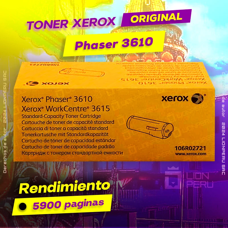 Toner Xerox 3610 Phaser CMYK Cartridge Original negro, ofrece un rendimiento de Calidad a un super Precio, ingresa y consigue el tuyo… ¡¡YA!!