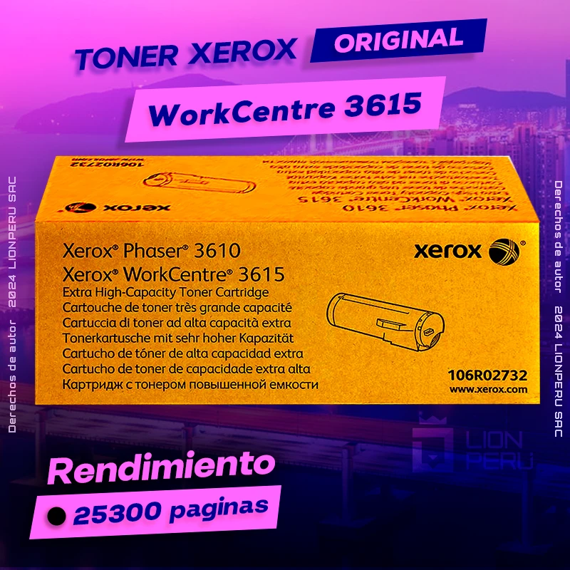 Toner Xerox 3615 WorkCentre CMYK Cartridge Original negro, ofrece un rendimiento de Calidad a un super Precio, ingresa y consigue el tuyo… ¡¡YA!!