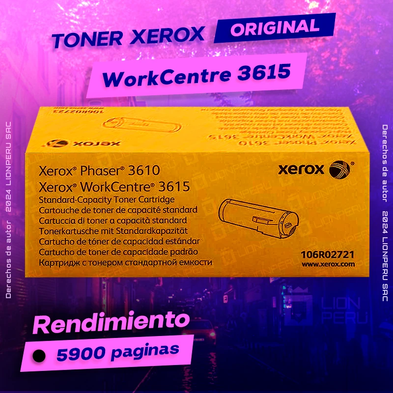 Toner Xerox 3615 WorkCentre CMYK Cartridge Original negro, ofrece un rendimiento de Calidad a un super Precio, ingresa y consigue el tuyo… ¡¡YA!!
