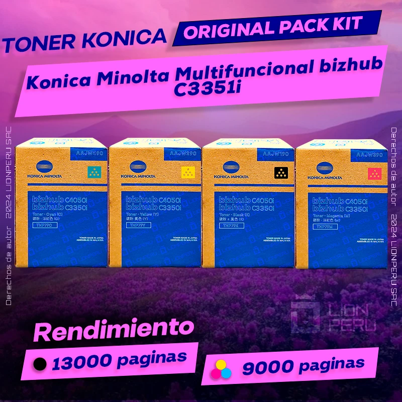 Toner Konica Minolta C3351i Multifuncional bizhub Original