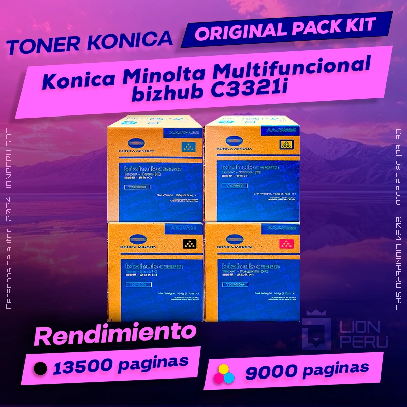 Toner Konica Minolta C3321i Multifuncional bizhub Original